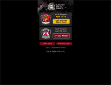 Tablet Screenshot of calgarypolicecadets.com